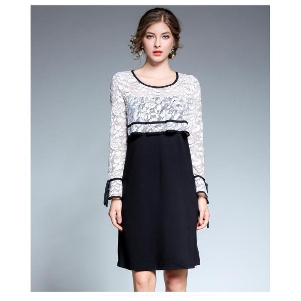 レディース レース 切り替え ワンピース 長袖 秋冬用 Aライン 高品質 冬ワンピ 膝丈 大人エレガント パーティードレス 結婚式 二次会 大きいサイズ Buyee Buyee Japanese Proxy Service Buy From Japan Bot Online