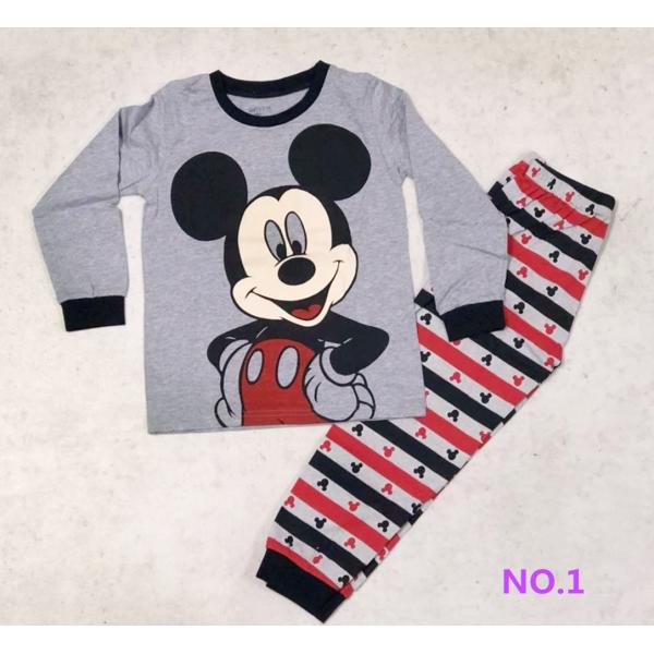 送料無料】プリントキッズ 子供服 ジュニア 上下セットルームウェア パジャマ 長袖 ミッキー(グレー)90〜130 春夏秋長袖薄手綿100% :0105-4:貴公子ショップ 通販 キッズ 子供服 ジュニア 上下セットルームウェア パジャマ 半袖八分短パン(ミニーマウス)90cm〜130cm 春夏 薄手綿100%