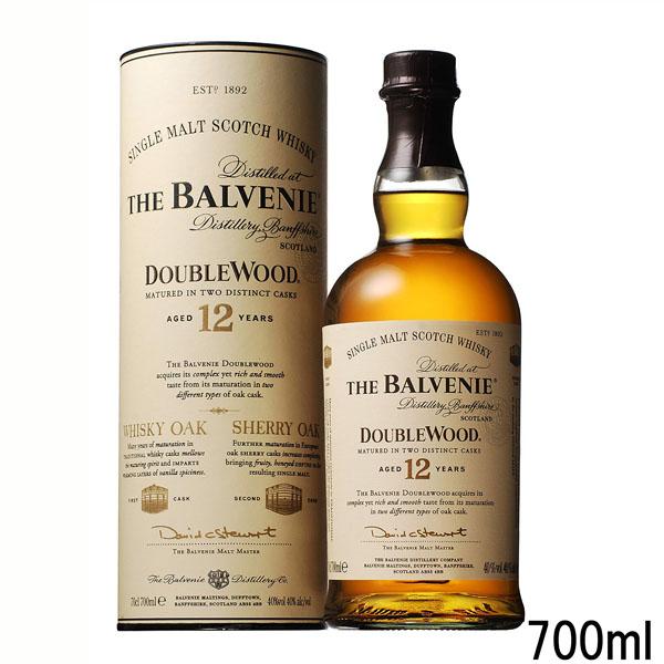 バルヴェニー12年　ダブルウッド  700ml 40度　箱付