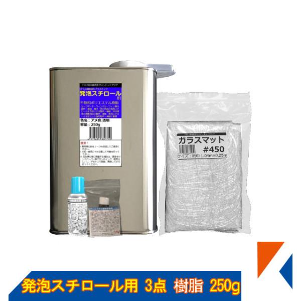 キクメン Frp 発泡スチロール用3点 樹脂250g 硬化剤 ガラスマット Frp Set 0079 キクメンドットアジア 通販 Yahoo ショッピング
