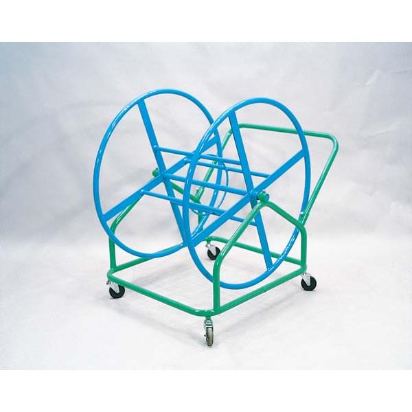 個人宅様への配送が不可の為、お届け先は屋号でお願いいたします。運動会　綱引き　ロープ巻取器4輪が自在式なので移動と方向転換が楽にできます。●主材/27φ　●4輪式●直径45mmロープ、50mまで巻取可能●キャスター75mm　●粉体塗装●送料...