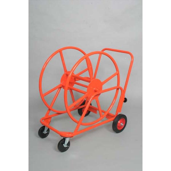 個人宅様への配送が不可の為、お届け先は屋号でお願いいたします。運動会　綱引き　ロープ巻取器前輪が自在式なので楽に方向転換できます。●寸法/全長96cm×全幅60cm×全高87cm●直径45mmロープ、50mまで巻取可能●キャスター/125m...