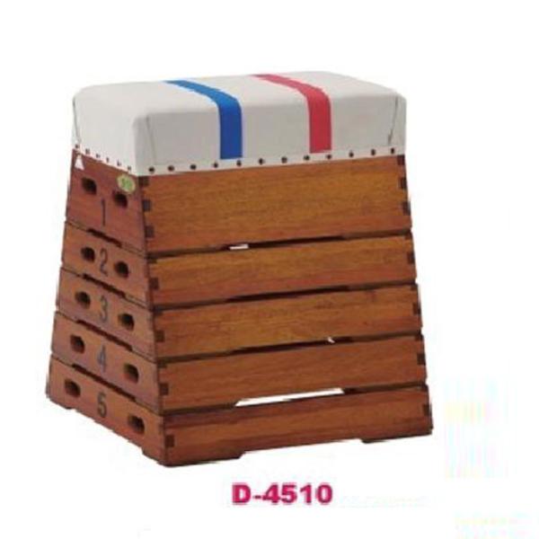 個人宅様への配送が不可の為、お届け先は屋号でお願いいたします。幼児・低学年向け文部科学省規格の跳び箱、通常使用で20年・30年以上の実績手を着く目安となる教育指導ライン幅5cm●サイズ/（頭部幅：30×下部幅：60）×奥行：60×高さ：70...