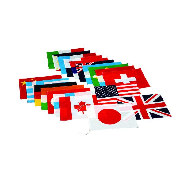 "会場の雰囲気をガラリと変える万国旗本体サイズは染め・仕立ての工程等で若干異なる場合があります。国旗内容は変更する場合があります。EKA644・EKA541・EKA383の国名はEKA381(万国旗20)とは異なります。●縦33cm×横43...