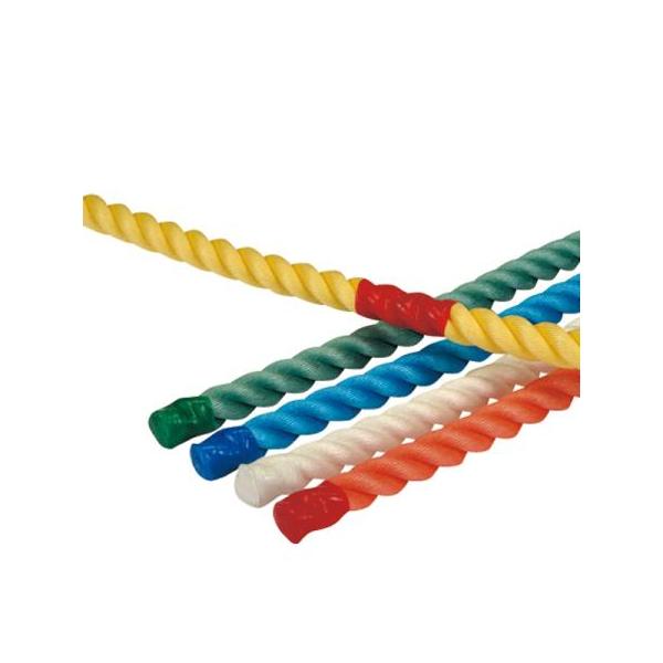 ●サイズ=長さ3m×直径30mm●自重=1.4kg/本●材質=ポリプロピレン（テープ加工）●5色1組（白、赤、青、黄、緑）●両端ヒートカットの後テープで覆い止め●末端のテープはロープと同色●白・黄ロープのセンターマークは赤、青・緑・赤ロープ...