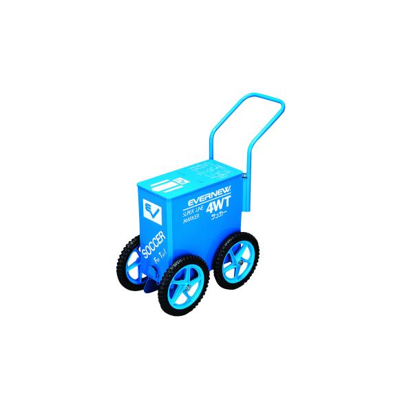 大型タイヤで地上高10.5cmから粉が出る芝に強いライン引！●サイズ=長さ66.5cm×幅38.1cm×高さ60.8cm（取手80〜100.7ｃｍ）●タイヤ径=前後輪30cm●自重=13kg●材質=鋼板●容量=炭酸カルシウム40kg●ライン...