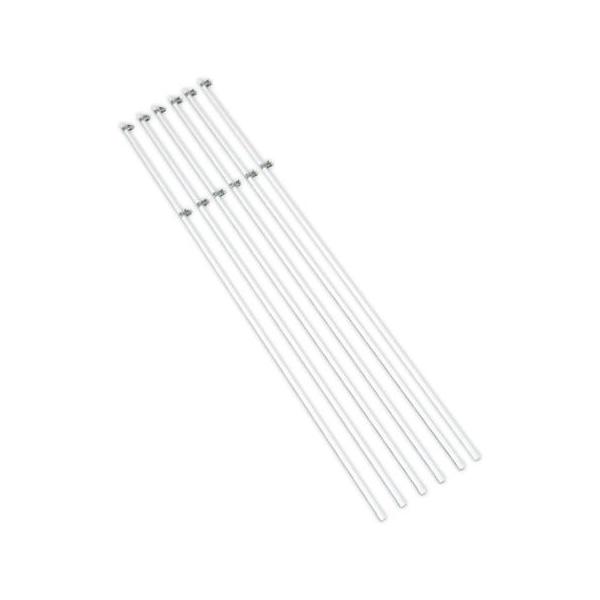 スライド可能な取り付けフックが2つ付いているので旗のサイズに関係なく対応が可能等賞旗から大旗まで様々なサイズの旗に使用出来ます。●直径2cm×長さ200cm ●重量：420g （本） ●材質：スチール（PVCコーティング） ●スライド可能な...