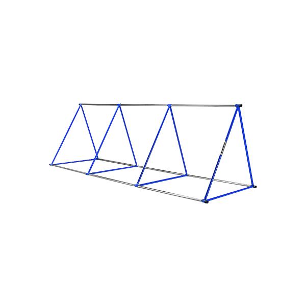 こちらの商品は法人様限定になります。お届け先は屋号でお願い申し上げます。●サイズ=長さ370cm×高さ90〜110cm（三段式）●パイプ=径2.72cm●自重=32kg●材質=直径2.7cmスチール/ステンレス（横棒）●ペグ6本●小学校低学...