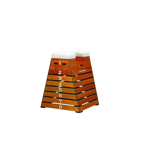 個人宅様への配送が不可の為、お届け先は屋号でお願いいたします。●サイズ=下幅80(上幅35cm)×奥行80cm×高さ80cm(中心部71cm・80cm)●自重=35kg●材質=木製(防虫加工済)●日本教材備品協会安全基準適合品●接続した1段...