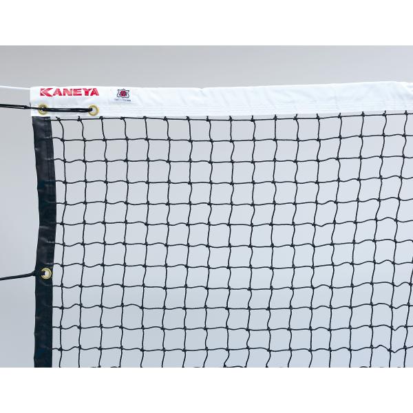 個人宅様への配送が不可の為、お届け先は屋号でお願いいたします。日本テニス協会推薦品でありながら非常にお求めやすいテニスネットです。●サイズ：幅1.07mx長12.65m●素材：ネット=ポリエチレン440/45本、白帯=ターポリン●上部コード...