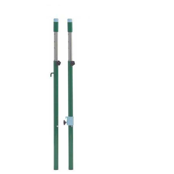 ●支柱スチール製φ４０×肉厚２.３ｍｍ●重量：７ｋｇ（組）●床下２５ｃｍ●底ゴム付●高さ７０〜１１０ｃｍ（無段階調節式）※ ネットはバドミントンネット等を使用してください。●送料無料※沖縄・離島は別途費用がかかります。