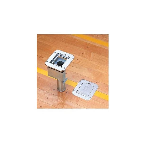 三和体育)バドミントン 学校 体育用具 スポーツ用具 体育館用床金具