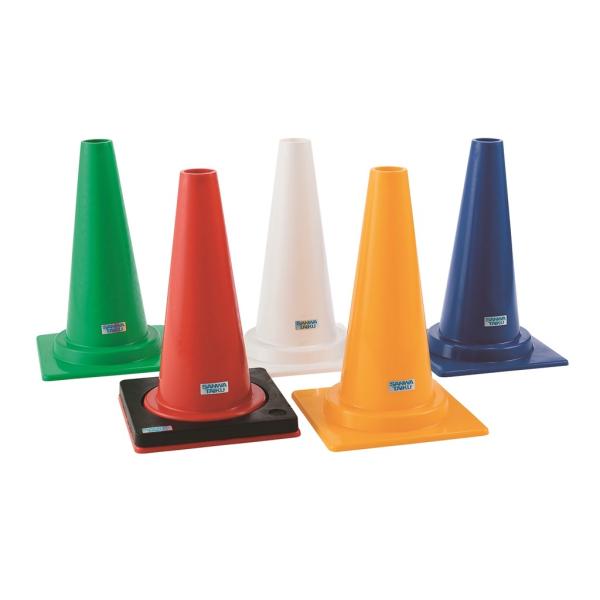 ※ウェイトは別売りです●高さ４５ｃｍ●底部２９ｃｍ角●重量５５０ｇ●ポリエチレン製●上部カットタイプ●穴径Φ５０●送料：20本までBランク●三和体育　SANWATAIKU