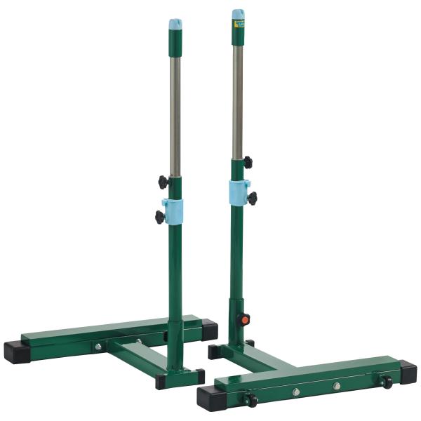 ●支柱４０ｍｍ●高さ７０〜１１０ｃｍ（無段階調節式）●ベースサイズ：幅７１ｃｍ×奥行５５ｃｍ●重量：３８ｋｇ(組)●４０ｍｍ車輪付●脚ゴム付●組立式※ ネットはバドミントンネット等を使用してください※ 別売：補助ウエイト（S-3284）●送...