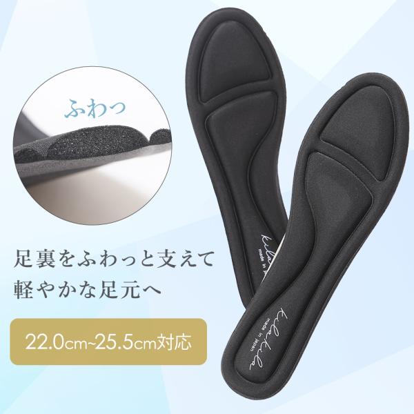 【メール便】インソール レディース 中敷き 足裏サポート 疲れにくい 衝撃吸収 クッション アーチサポート 偏平足 抗菌 防臭 パンプス スニーカー ブーツ 爆買い