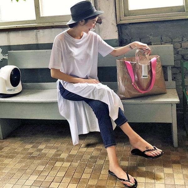 ワンピース レディース ロング モード系 Tシャツ カットソー サイドスリット 半袖 ディープスリット 10代 代 30代 40代 50代 Buyee Buyee Japanese Proxy Service Buy From Japan Bot Online