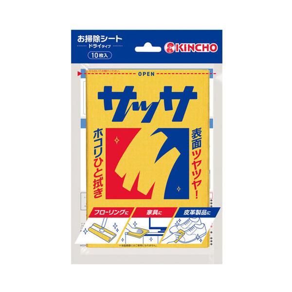 ふだんの拭き掃除からツヤ出しまでこれ1枚！購入単位：1個配送種別：在庫品Yahoo 通販 4987115800144 1M8847 1m8847 大日本除虫菊 キンチョウ キンチョー KINCHO 金鳥 キンチョウサッサ キンチョーサッサ ...