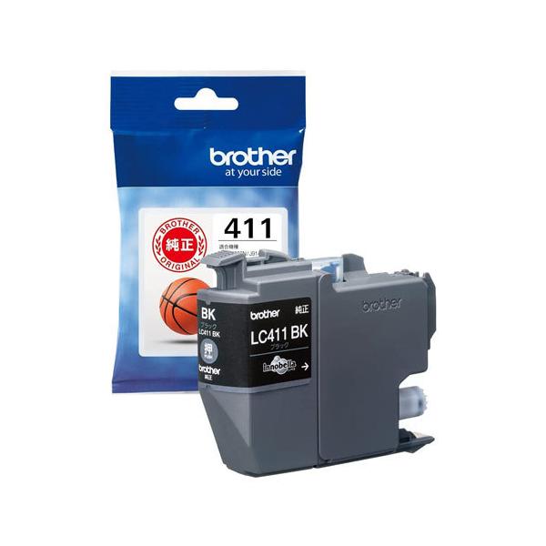 ブラザー工業 BROTHER インクカートリッジ ブラック 純正品 LC411BK