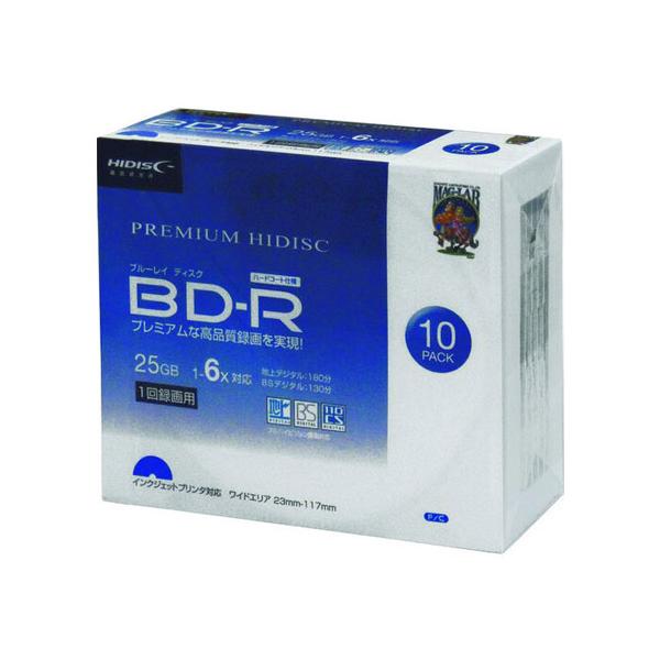 フルハイビジョン対応のBD-Rです。購入単位：1個配送種別：在庫品Yahoo 通販 4984279140727 3S0357 磁気研究所 ハイディスク BD-R 映像用 6倍速対応 6倍速 25GB 25ギガ 10枚入 HDVBR25RP1...