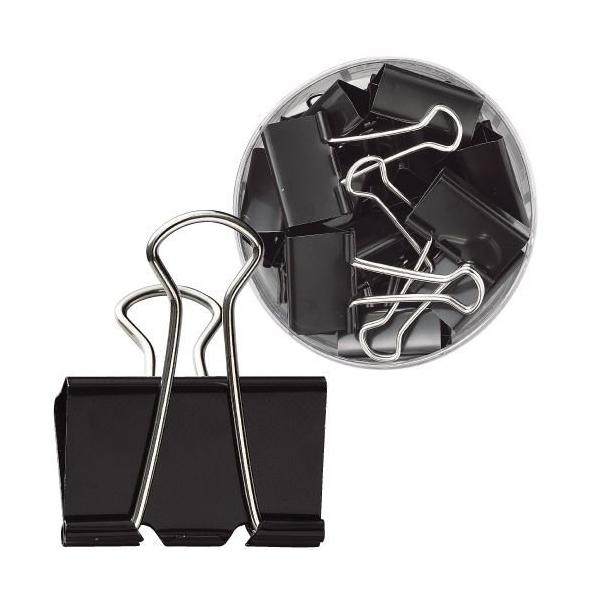 ダブルクリップ ブラック 特大サイズ 24個 : よろずやマルシェYahoo