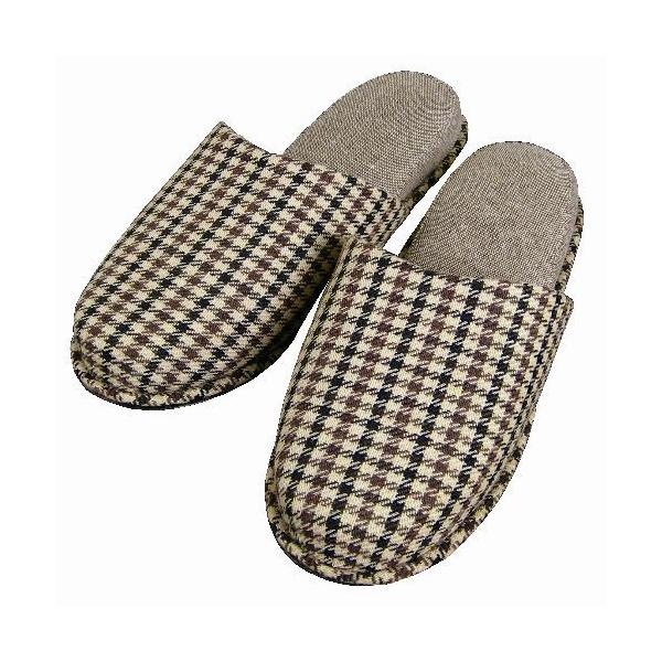 男性用・女性用どちらでもお使いいただけるユニセックスデザイン購入単位：1足配送種別：在庫品Yahoo 通販 4940927400551 オリジナルスリッパ10倍 1M5510 1m5510 9A0502 9a0502 ルームシューズ 千鳥格...