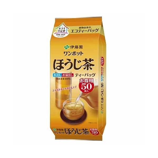 伊藤園 ワンポットほうじ茶 ティーバッグ 50バッグ×10袋入 焙じ茶 〔お茶〕