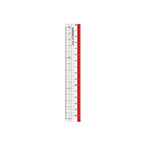 他サイト： ソニック ナノピタ 直線定規 15cm リバーシブル SK-7500の商品画像