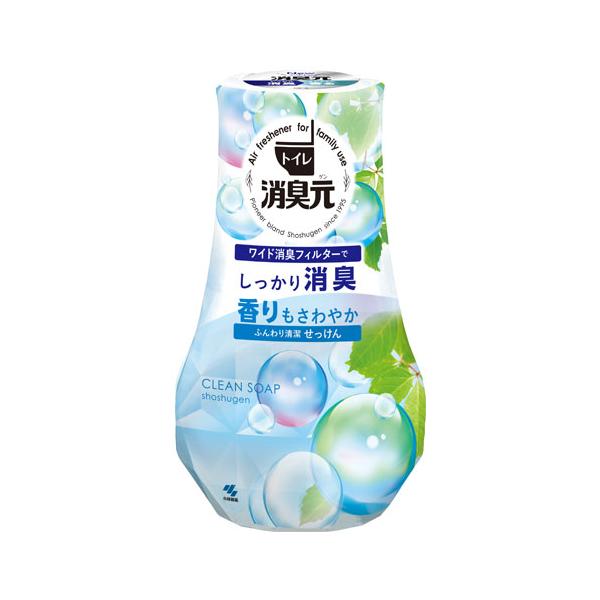 しっかり消臭。最後まで香り続く！購入単位：1本配送種別：在庫品Yahoo 通販 雑貨 日用品 芳香剤 消臭剤 小林製薬（消臭元） トイレ トイレ用消臭剤 トイレ用 置き型 こばやしせいやく といれのしょうしゅうもと せっけん 1ほん kb0...