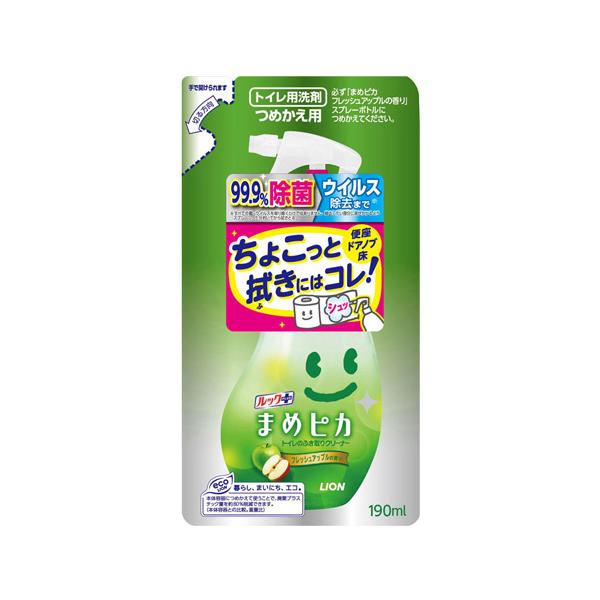 購入単位：1個配送種別：在庫品ライオン 日用品 ライオン掃除用洗剤（バス・トイレ用） 雑貨 トイレ トイレ用洗剤 トイレ用掃除道具 るっくまめぴか といれのふきとりくりーなー つめかえよう 1m6908 9Q0979 掃除 洗剤 掃除用品 ...