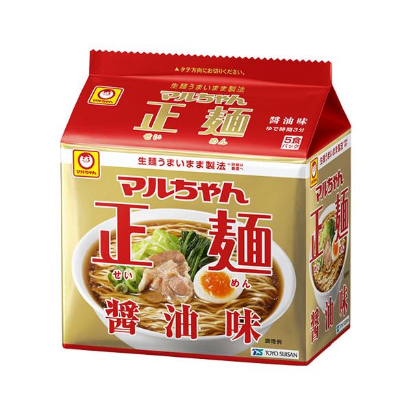 マルちゃん様用です°・*:.。.☆ お一人様5パックまで』袋麺 マルちゃん正麺 醤油味 5食パック 東洋水産