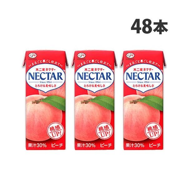 不二家 ネクター ピーチ 200ml×48本 ソフトドリンク 飲料 ドリンク