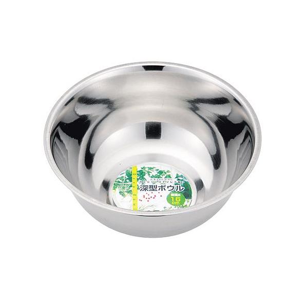丈夫なステンレス製深型ボール。購入単位：1個配送種別：在庫品均一 キッチン用品 ボール・ザル・バット すてんれすしんかたぼーる 16cm バレンタイン調理器具 hb0791 ボウル Yahoo 通販