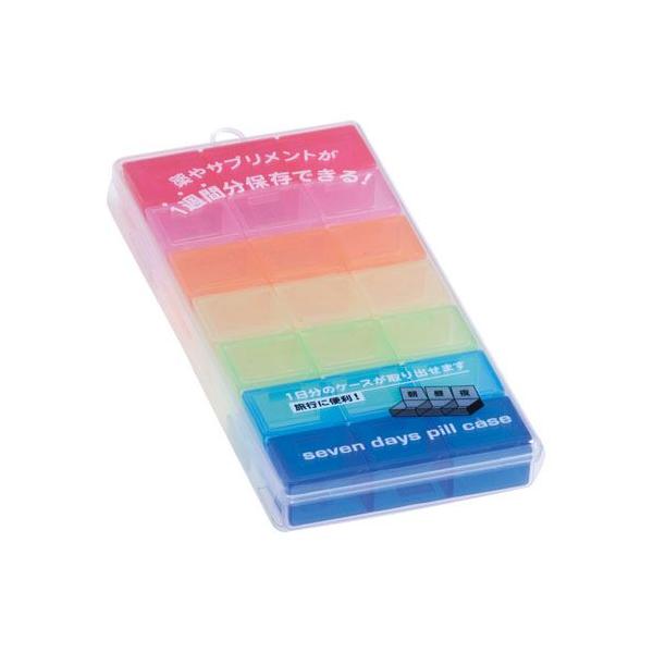 購入単位：1個HD1682　山田化学　雑貨　小物　クスリ　薬　サプリメント　保存　1週間分　7日間　ケース　入れ物　錠剤　03040