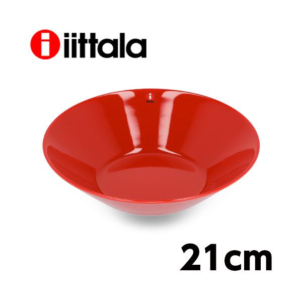 並行輸入品』イッタラ ティーマ ボウル 21cm レッド ディーププレート
