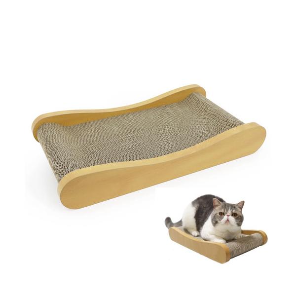 猫ちゃんの身体にフィットする爪とぎベッド。購入単位：1個配送種別：在庫品Yahoo 通販 4981528611175 PE5817 ペットプロ HappyDays ゴミが出にくい つめとぎ ベッド M 爪とぎ つめとぎ ツメとぎ 猫用爪とぎ...