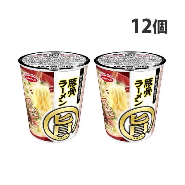 エースコック まる旨 豚骨ラーメン 58g×12個 カップ麺 インスタント