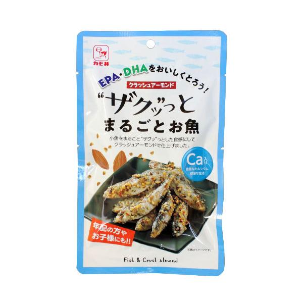 EPA・DHAをおいしくとろう！購入単位：1袋配送種別：在庫品Yahoo 通販 4901561214423 SY2029 カモ井食品 ザクッっとまるごとお魚 45g 食品 しょくひん お菓子 おかし 菓子 かし おやつ オヤツ スナック ス...