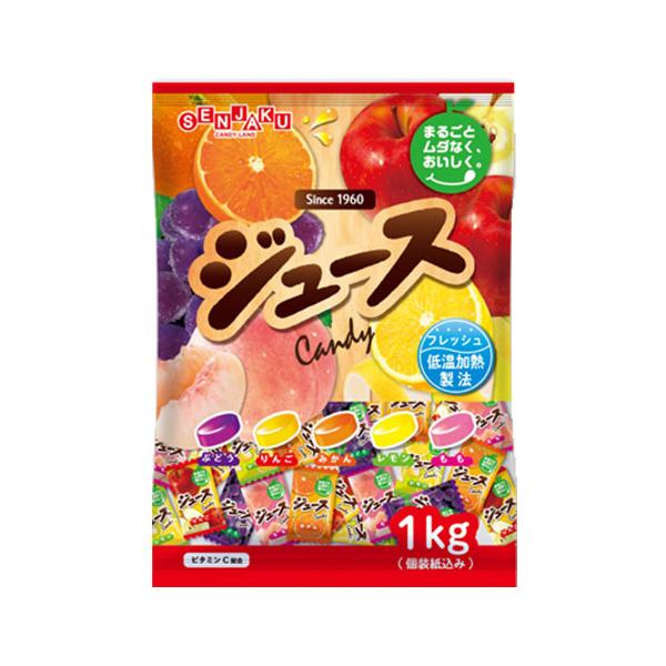 果実を余すところなく使用したキャンデー！購入単位：1袋配送種別：在庫品Yahoo 通販 4901650303441 SY2568 扇雀飴 ジュースキャンデー 1kg 扇雀飴本舗 せんじゃくあめほんぽ センジャクアメホンポ せんじゃくあめ ジ...