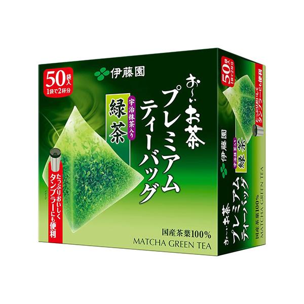 他サイト： おーいお茶 プレミアムティーバッグ 宇治抹茶入り緑茶 50袋入 伊藤園 お〜いお茶の商品画像