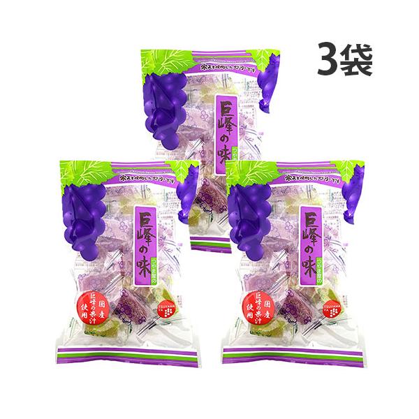 国産の巨峰果汁使用！香り豊かでマイルドな甘さの寒天を使用したゼリー。購入単位：1セット(3袋)配送種別：在庫品Yahoo 通販 4904537002802 SY4735 津山屋製菓 巨峰の味 215g×3袋 つやまやせいか つやま屋製菓 津...