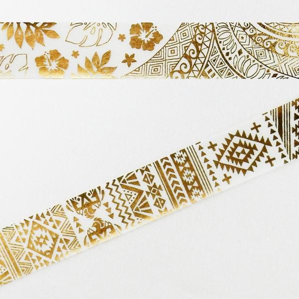 【7809】海外　マステ　5m巻売り　金箔押し　マスキングテープ　龍 7809】海外 マステ 5m巻売り 金箔押し マスキングテープ 龍