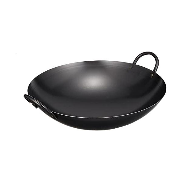 遠藤商事 業務用 中華鍋 36cm 打出 鉄 日本製 ATY03036 : Mabyco