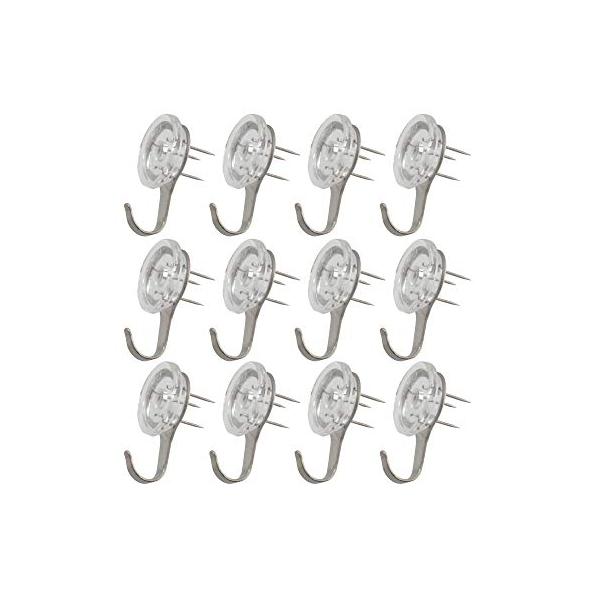 他サイト： 大一鋼業(Markey) 合金鋼 石膏ボード・ベニヤ・木用フック スリーピン フック クリア お徳用 12個入り 耐荷重:7Kg TH-C2の商品画像