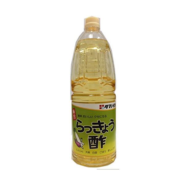 あすつく 送料無料 タマノイ らっきょ酢 ペット 1800ml 1.8L×6本/1ケース