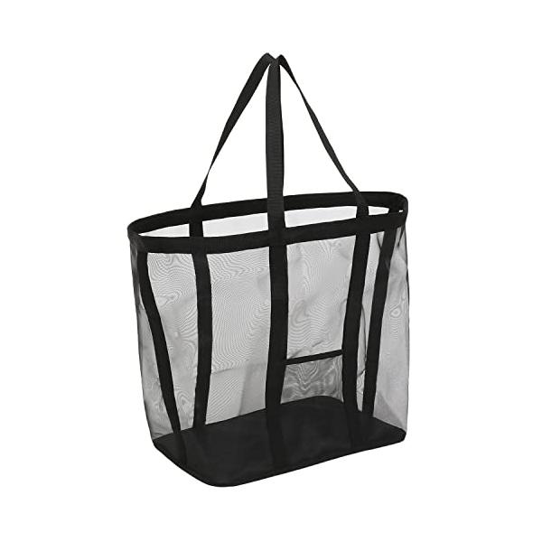 他サイト： アストロ ランドリーメッシュバッグ ブラック 約幅39×奥行24×高さ40cm 洗濯カゴ ランドリーバスケット 洗濯物入れ 820-28の商品画像