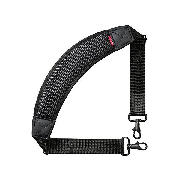 他サイト： サンワサプライ AIRセルショルダーベルト(カーブタイプ) バッグ用 肩掛け 負担軽減 BAG-BELT4N ブラックの商品画像