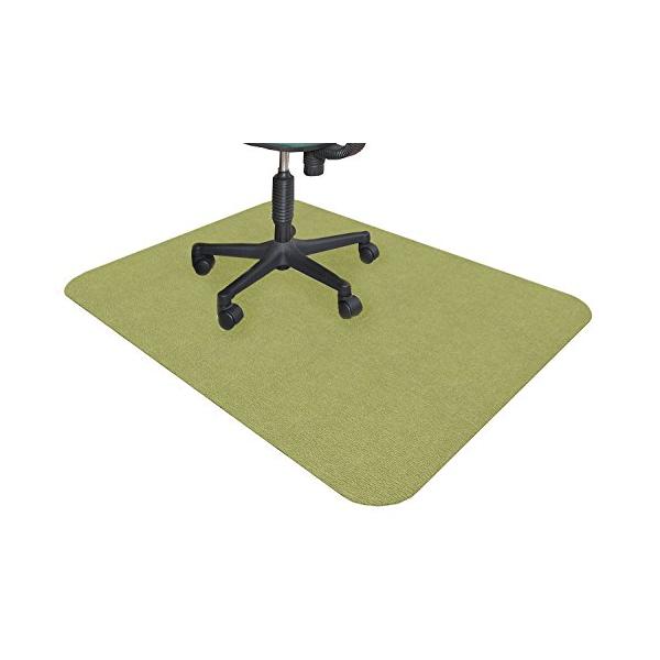 他サイト： サンコー チェアマット ずれない ゲーミング デスクマット 床保護 マット 滑り止め おくだけ吸着 90×120cm グリーン 日本製 KI-6の商品画像