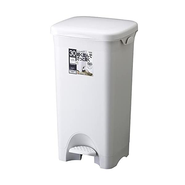 他サイト： リス ゴミ箱 H&amp;H 30PS ペダルペール ポリ袋フック付 グレー 30L 日本製の商品画像