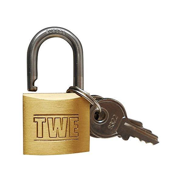 他サイト： アイアイ(AIAI) TWE ステンレス吊 ピンタンブラー 南京錠 ゴールド 25MM 4873100の商品画像