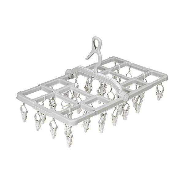 単品ライトグレー/スライドハンガー/BE-02G・Size:スライドハンガーStyle:単品Color:ライトグレー・パッケージ個数:1・サイズ幅43~61×奥行34×高さ35cm・材質:本体/ポリプロピレン、ピンチ/ポリプロピレン・ポリエ...